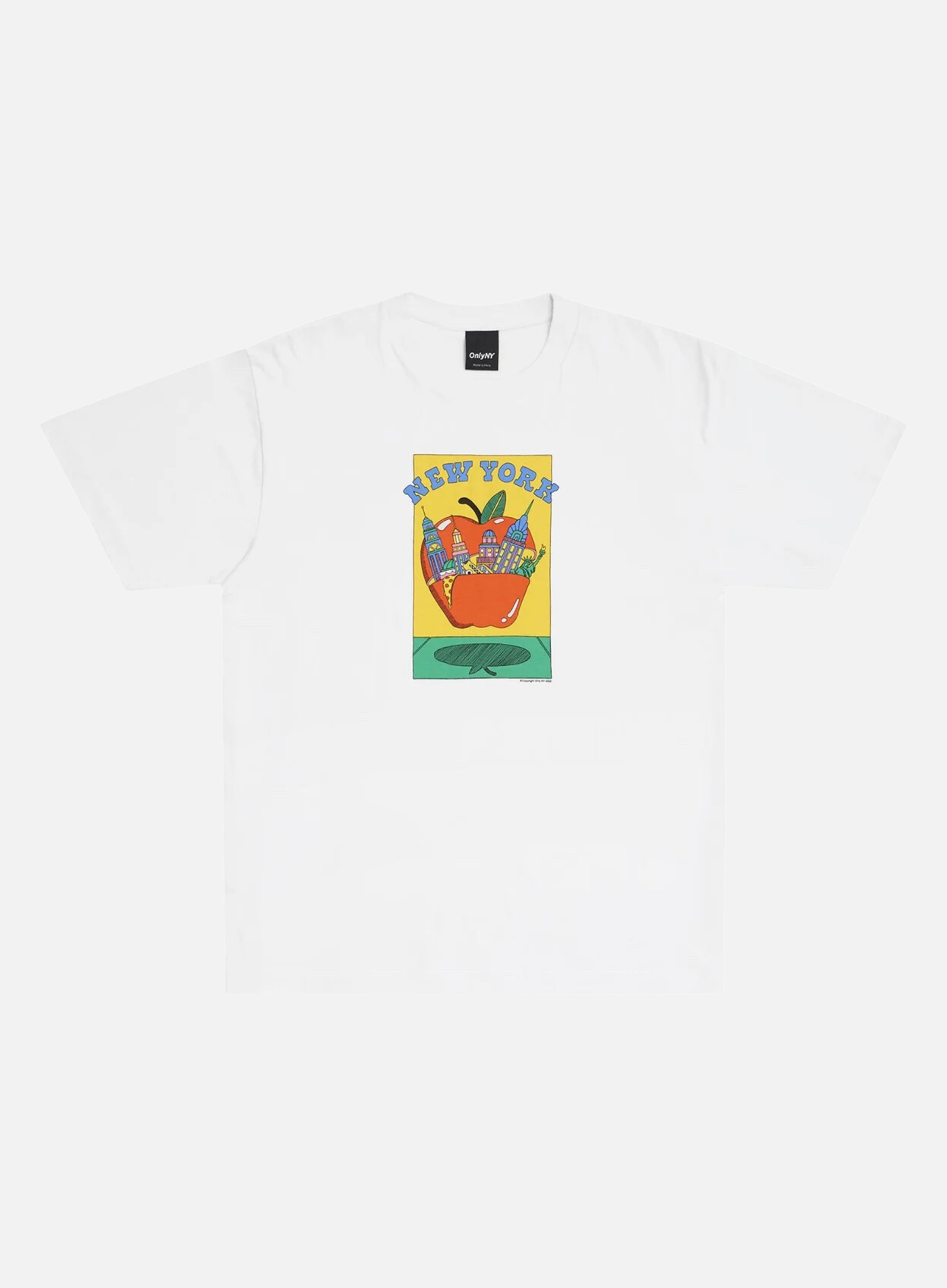 Only NY City Apple T-Shirt (White) — Cafeteria Media